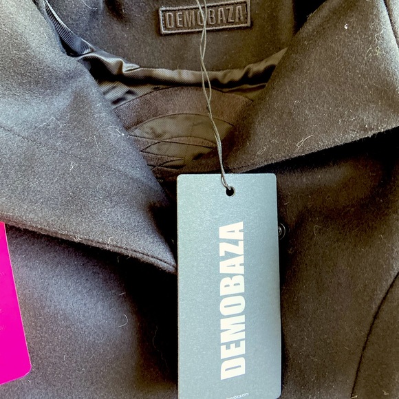 NWT Demobaza black jacket wool & cashmere jacket -xxs - Picture 3 of 11